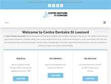 Tablet Screenshot of centredentairestleonard.com